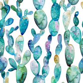Exotic Watercolor Cactus Wallpaper
